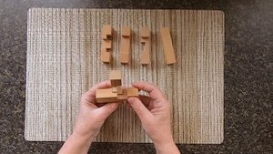 How To Solve the 6 Piece Wooden cross Puzzle