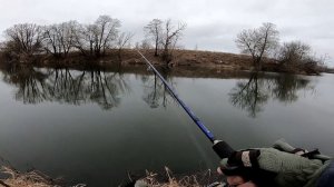 Спиннинг на Упе в январе. Mottomo Power Spring 902H