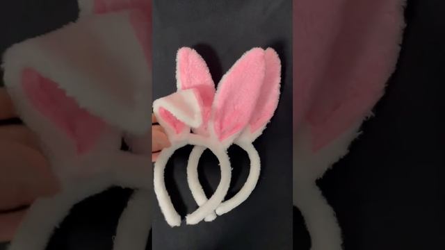 Ободок уши зайчика белые розовые смотреть онлайн