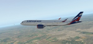 Первое видео по Х-Plane 11. Взлет на Airbus A350