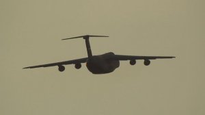 C-5 Galaxy Take off - LHBP Ferihegy 082416