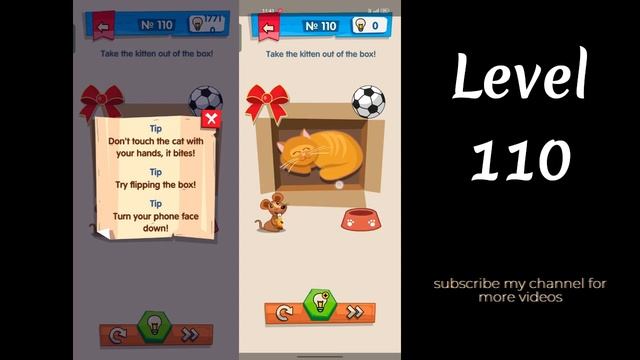 IQ Boost Level 110 Take the kitten out of the box!
