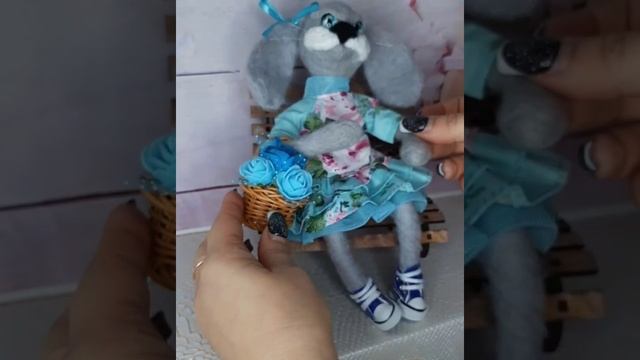 валяная игрушка зайка