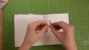 Скрапбукинг. Оформление открытки ко дню рождения внутри