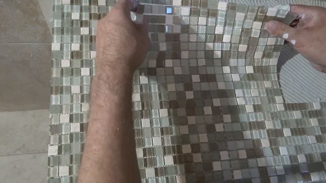 Укладка Мозаики ! Делаем столешницу из Мозаики в ванную под умывальник !