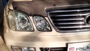 Lexus LX470 установили Bi Led Orion, замена стёкол фар, регулировка на стенде!!!