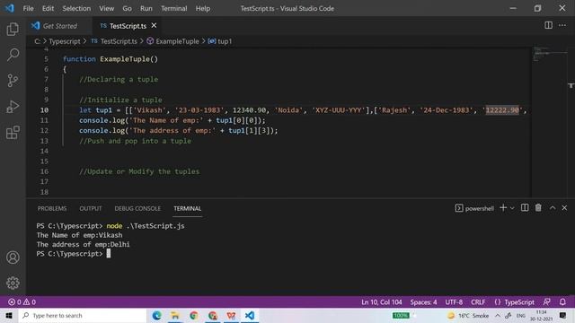 Typescript Part 22 || Tuple Part 1 || Introduction || In English || By Vikash Shakya