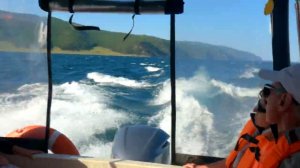 Попали в маленький шторм на Байкале июль 2022г