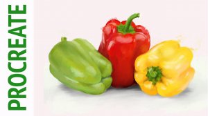 Перцы. Живопись в Procreate