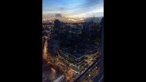 100 days of shots at  SUNSET from BANGKOK Sukhumvit Rd corner Rama IV from SKYWALK