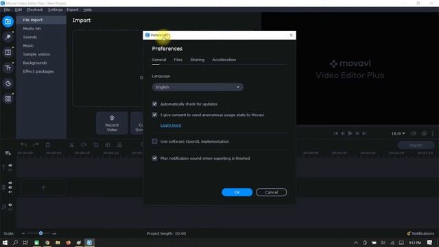 Enable GPU Acceleration in Movavi VIdeo Editor 2021  Movavi Video Editor Tutorial in Hindi