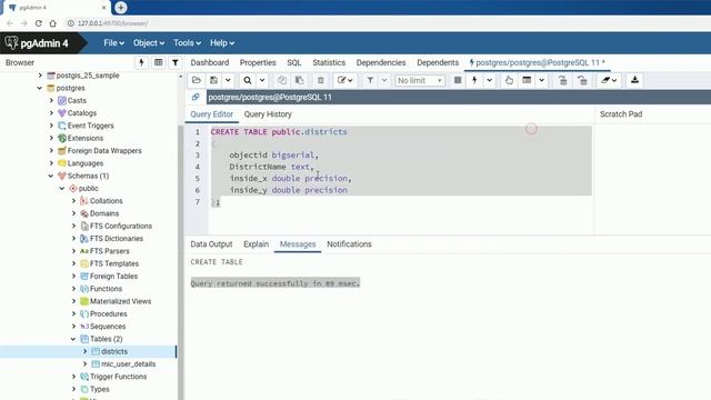 PostgreSQL - pgAdmin 4 - Import csv file - Method III смотреть онлайн