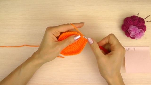 Вязание крючком. Мастер-класс. Игольница ТЫКВА. Master Class.Crochet.