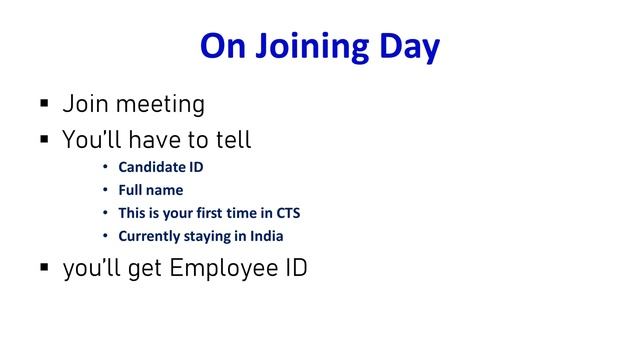 Cognizant Virtual Joining and Day 1 | Cognizant Induction meeting | Joining details of Cognizant | смотреть онлайн