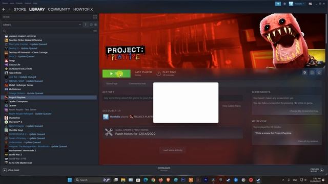 Fixed Project Playtime Failed to connect to server | Connection Error