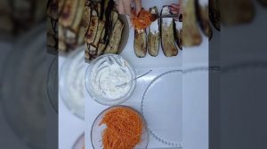 Очень вкусные Рулетики из баклажанов.