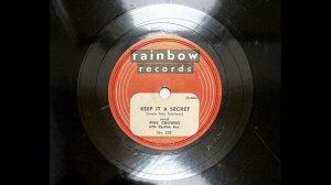 FIVE CROWNS - KEEP IT A SECRET - RAINBOW 202, 78 RPM!