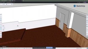 SketchUp Live 8. Моделюємо дерев'яні панелі на стіни (частина 2)