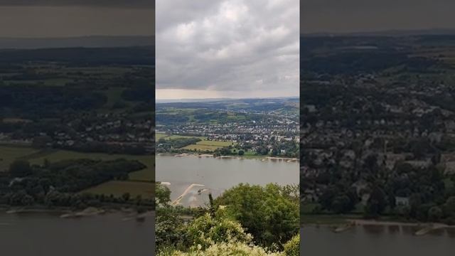 Spectacular view from the Drachenfels Hill in Königswinter, Germany|Siebengebirge#shorts