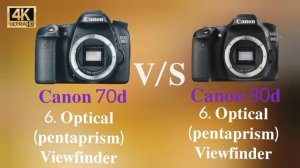 Canon EOS 7D vs canon EOS 80d