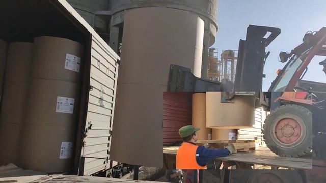 Перевалка газетной бумаги на экспорт в ПАО "Астраханский порт" смотреть онлайн