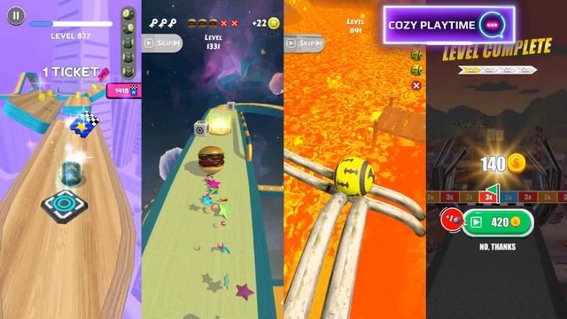 Going Balls vs Action Balls vs Rollance vs Sky Escape - Android, IOS gameplay