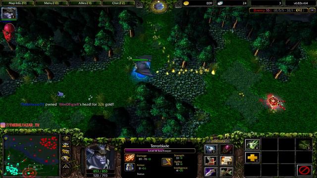 DOTA TERRORBLADE THE MOST FUN ITEM BUILD (HARD GAME!!)