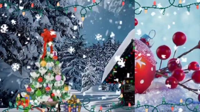 ???❄музыкальная открытка с рождеством христовым? красивое поздравление с рождеством христовым?