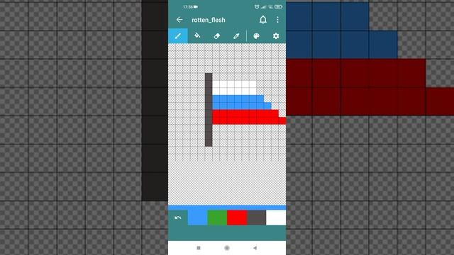 Как нарисовать Флаг России для Майнкрафта