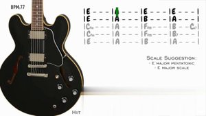 Blissful Ballad Groove in E major _ Guitar Backing Track