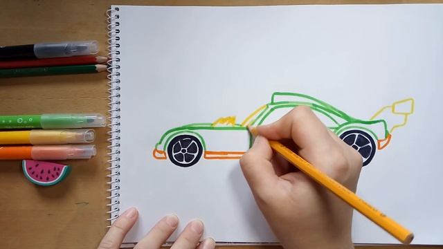 Как нарисовать гоночную машинку хот вилс смотреть онлайн