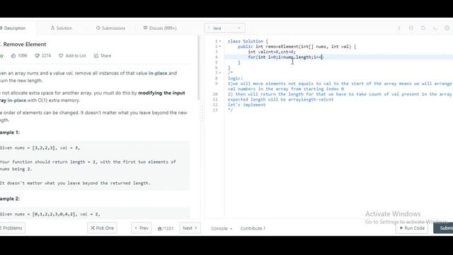 27. Remove Element| leetcode| java смотреть онлайн