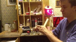 Приготовление раствора нитрата серебра для амбротипа
