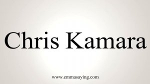 How To Pronounce Chris Kamara