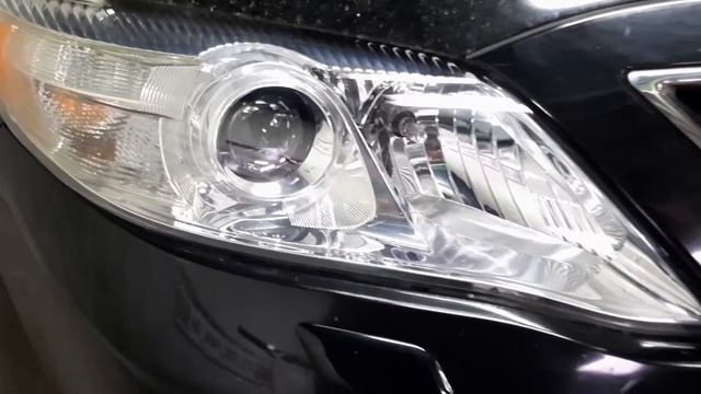 Toyota Camry 45, установили DRAGON 700, ЛАК снаружи фар, регулировка на стенде!!!