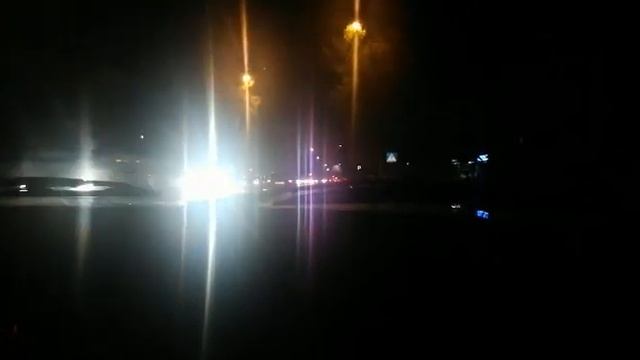 Семейчанка сняла на видео освещение на центральных улицах города