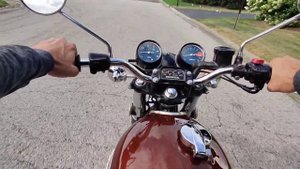 1972 Honda CB 500 start up and ride