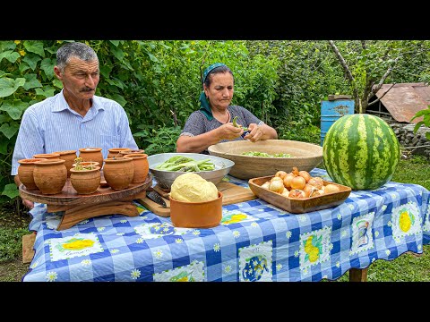 Жизнь в далекой деревне! Рецепт вареной Фасоли с овощами! Расслабляющее видео