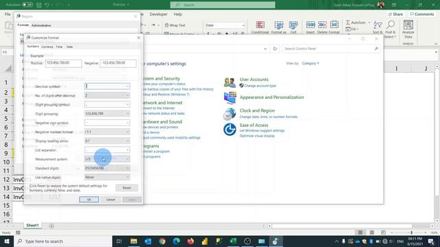 Change Default date format of Excel || Change Windows date format смотреть онлайн