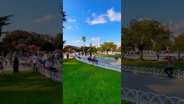 🇹🇷 The public park next to Ayasofya mosque in Istanbul 🇹🇷