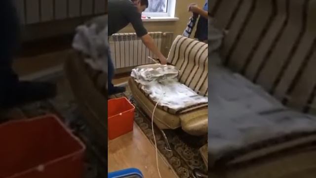 Пенно - экстракторная чистка дивана смотреть онлайн