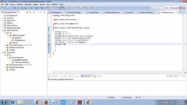 Reverse the String in java смотреть онлайн