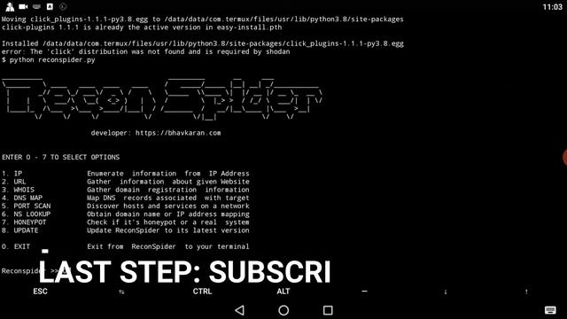 How to Install ReconSpider in 2020 | OSINT Tool | Termux смотреть онлайн