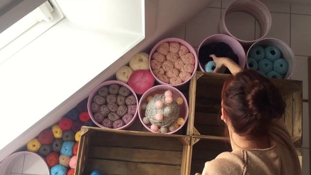 Стеллаж для пряжи, вместе построим, вместе заполним #вязание #пряжа #diy