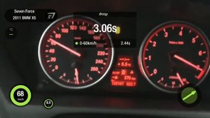 Разгон BMW X5 E70 Stage 2 на прошивке Seven Force  Замер скорости 0-100 км/ч