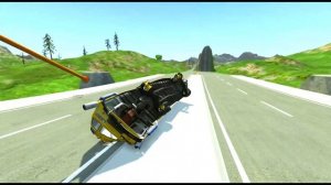 Jet school bus vs mountain | beamng drive | beast bus chase | BeamNG. Drive Gameplay