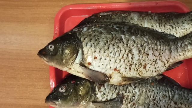#карп#коптильня Горячее копчение Карпа на Ольхе.