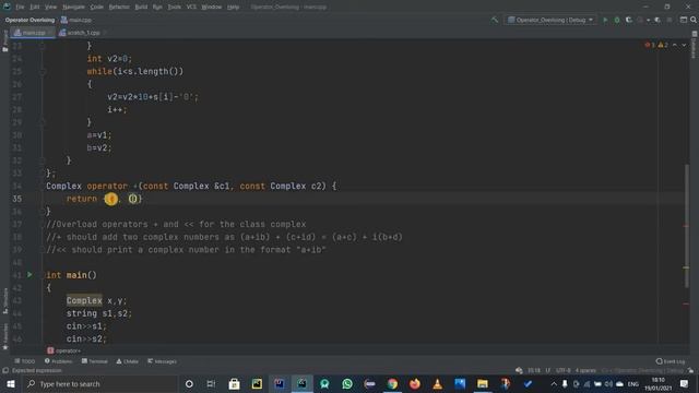 OVERLOAD OPERATORS HACKERRANK SOLUTION C++ | OPERATOR OVEROLADING IN CPP