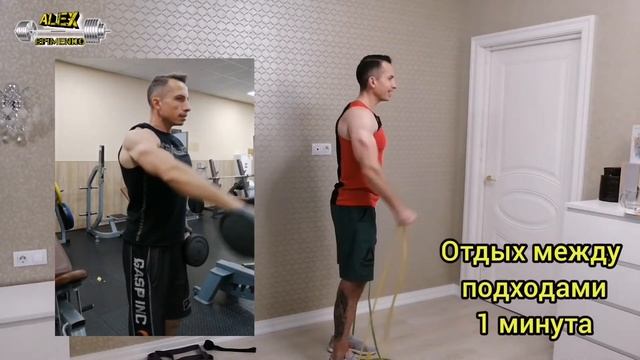 ПЛЕЧИ! Вместо штанги и гантелей - резиновые ПЕТЛИ!! смотреть онлайн