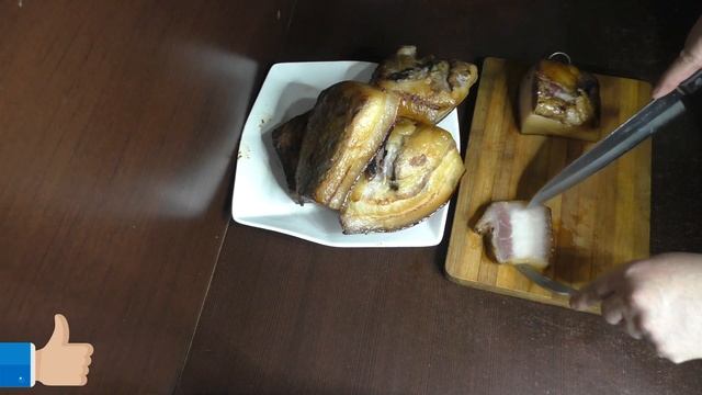 КОПЧЕННОЕ САЛО КАК МАРМЕЛАД. С таким нежным салом и колбасы не надо.